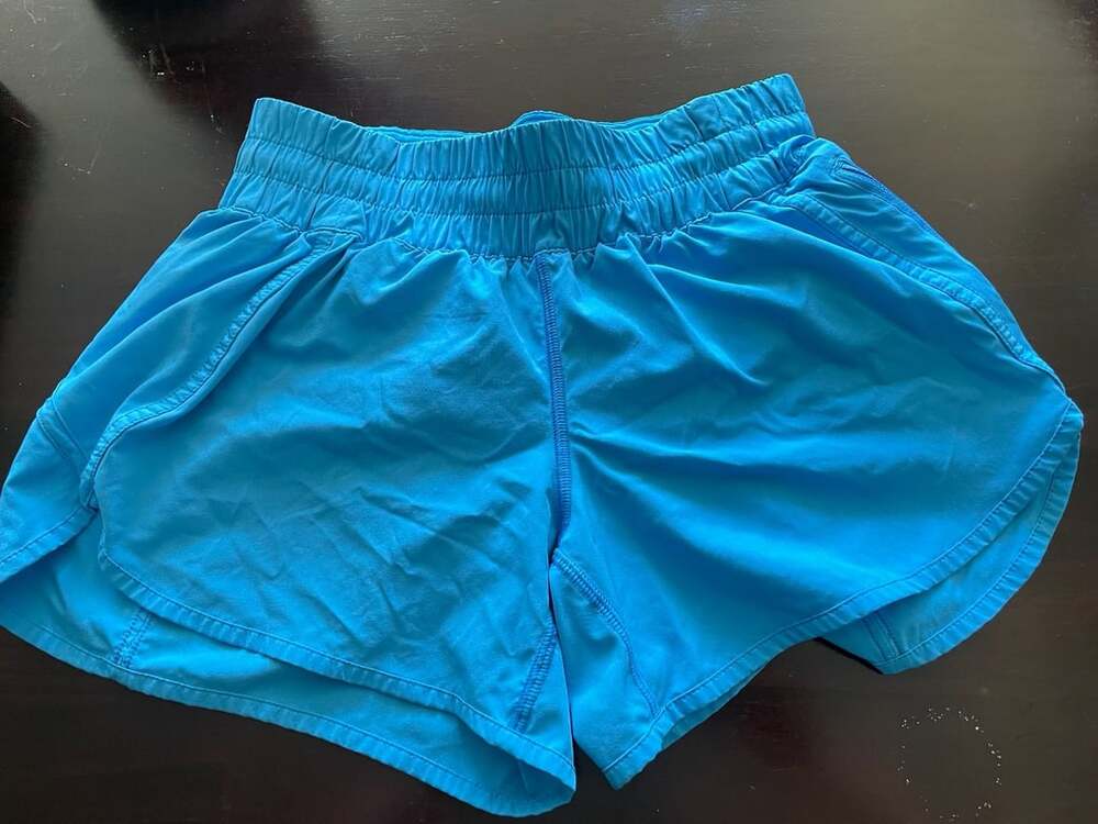 Lululemon Hotty Hot High-Rise Lined Running Shorts in Bright Blue - Picture 1 of 7